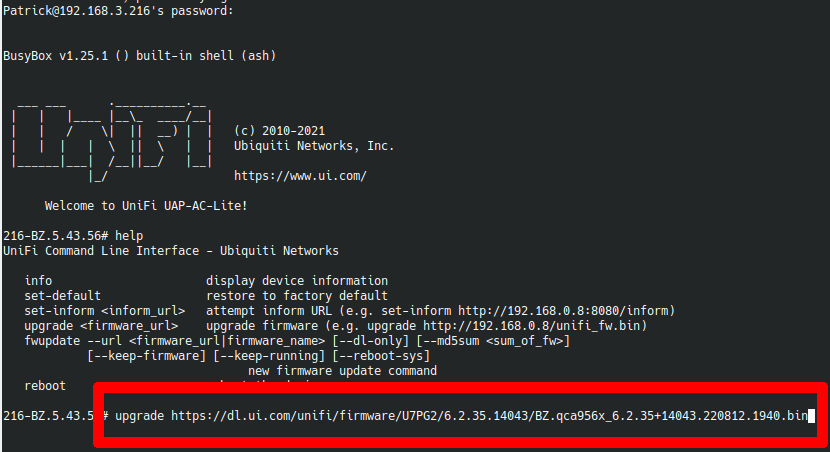 Upgrading UniFi Device Firmware