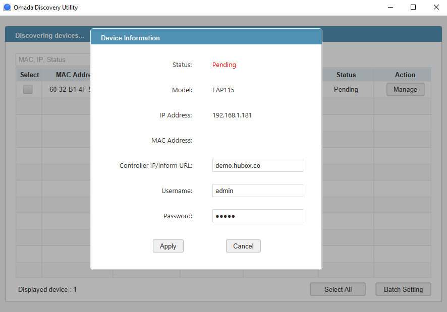How to adopt Omada devices to a Cloud controller