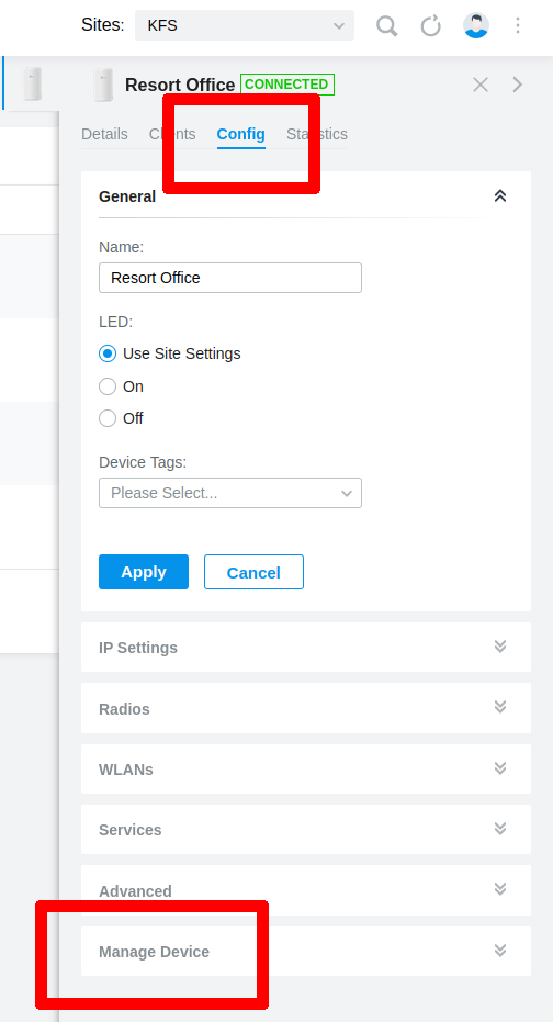 Omada - Resetting Devices to Factory Defaults